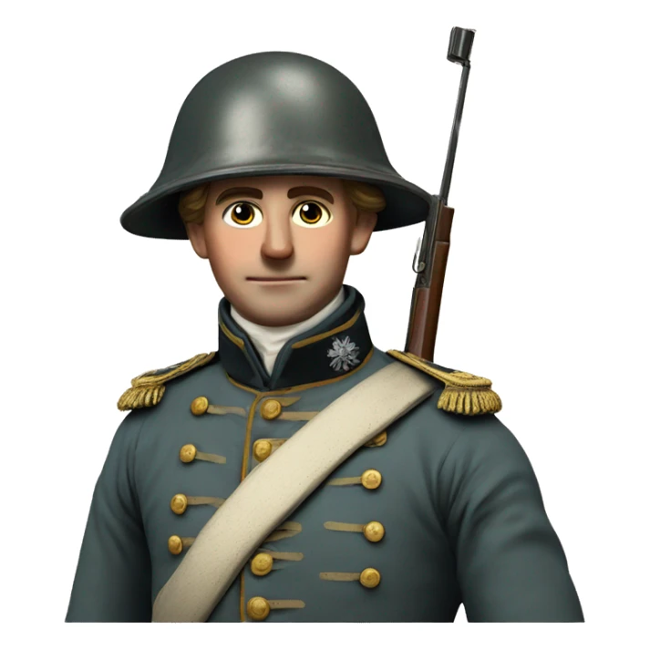 british soldier with rifle 19 century sticker