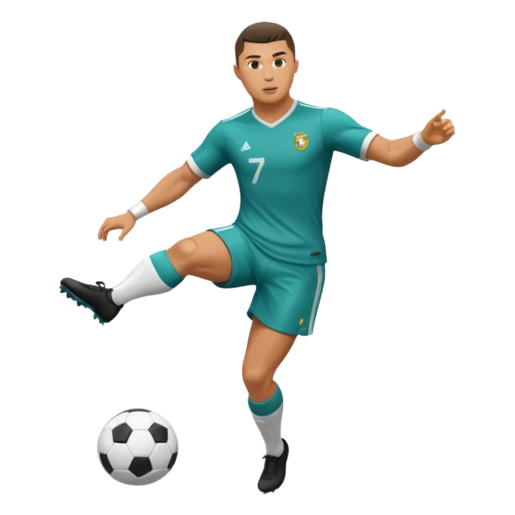 Ronaldo Kicking a football sticker