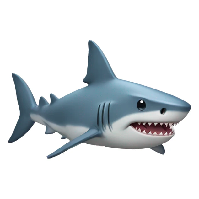 Shark with legs and flowers sticker