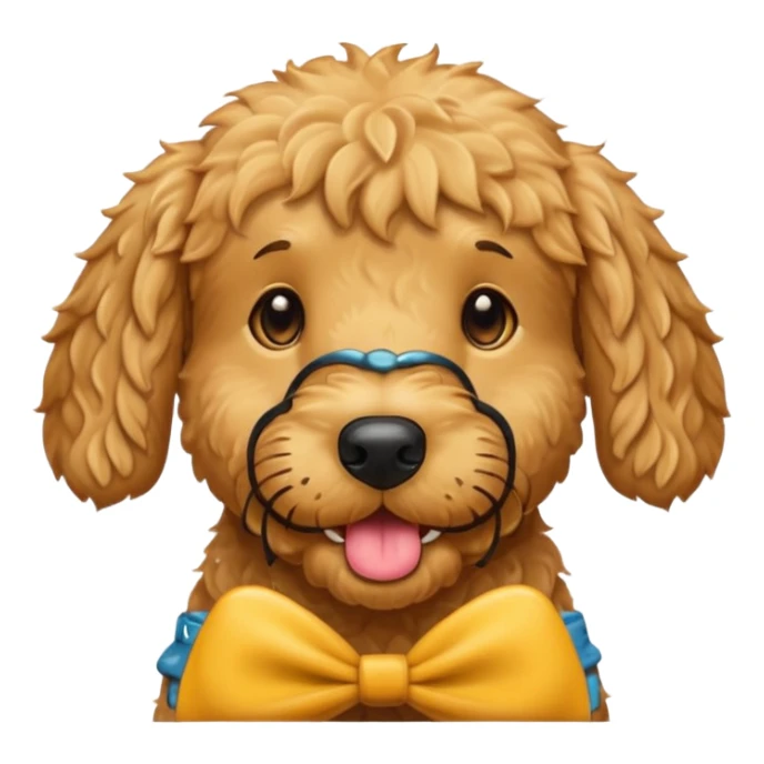 F1b golden doodle drooling and idiot sticker