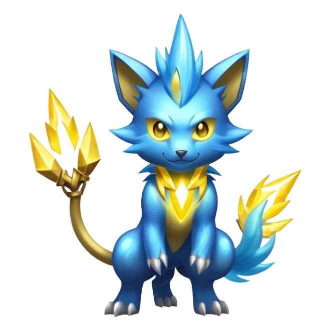  Shiny Sparkly Electric Cool Epic Shinx-Manectric-Fakémon-creature sticker