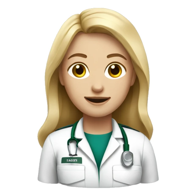 With Girl with brown dyed blond hair paramedic sticker