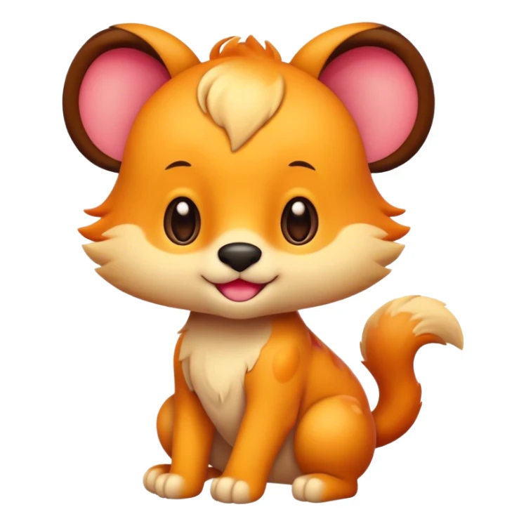 animal character that is for a recipe app  sticker