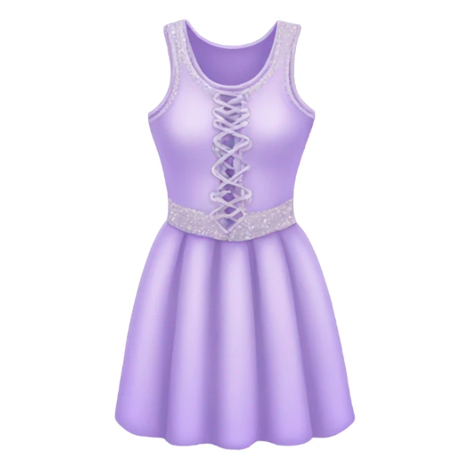 Light purple dress with laces that’s sparkly sticker