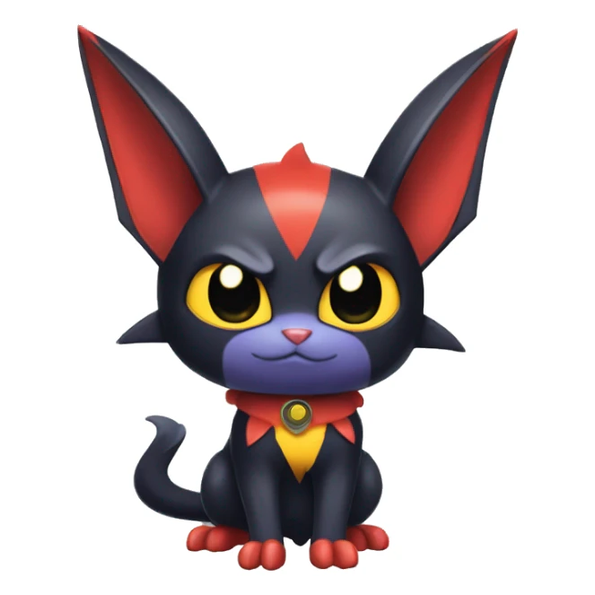Cool Cute Edgy Chibi Noibat-Litten-Pokémon-Fakémon-hybrid sticker