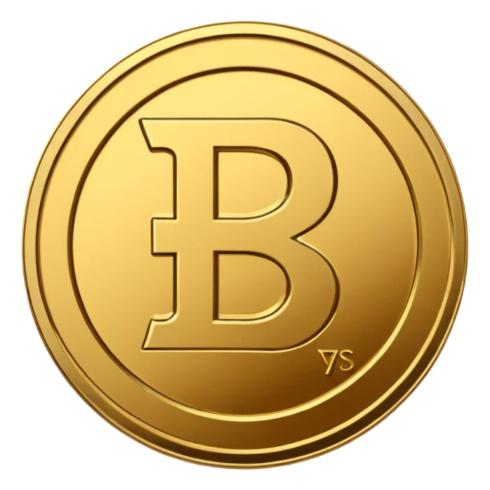 Indian rupees symbol in coin sticker