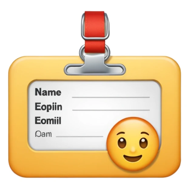 Only remove the word 'Name' from the name tag and keep everything else the exact same without any changes sticker