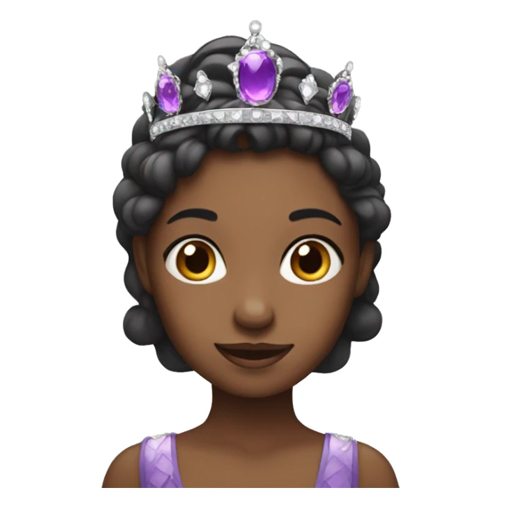 Girl with purple tiara sticker