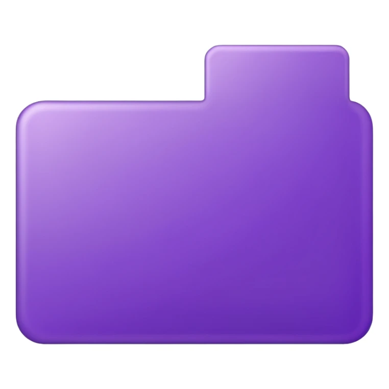 purple empty letter card Rectangle sticker
