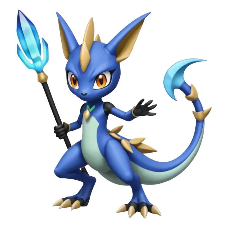 Meloetta-Greymon-Inteleon-Greninja-Pokémon-Fakémon-fusion-hybrid-creature sticker