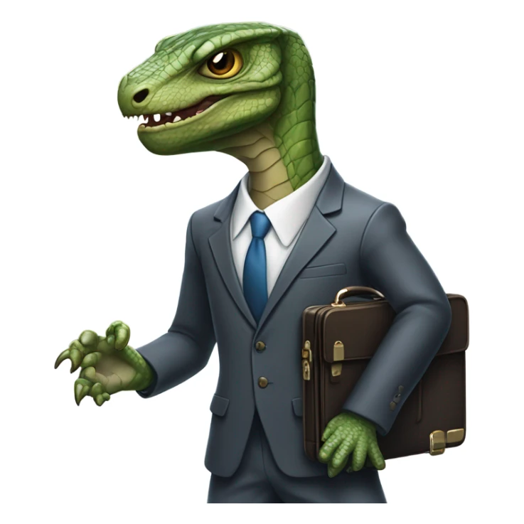 capitalist reptilian sticker