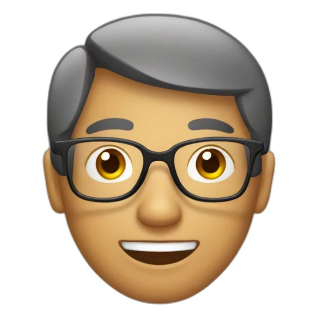 Filipino with eye glasses sticker