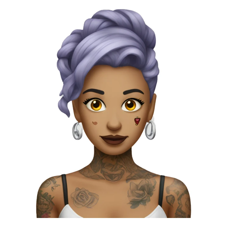 tattooed woman very attractive sticker