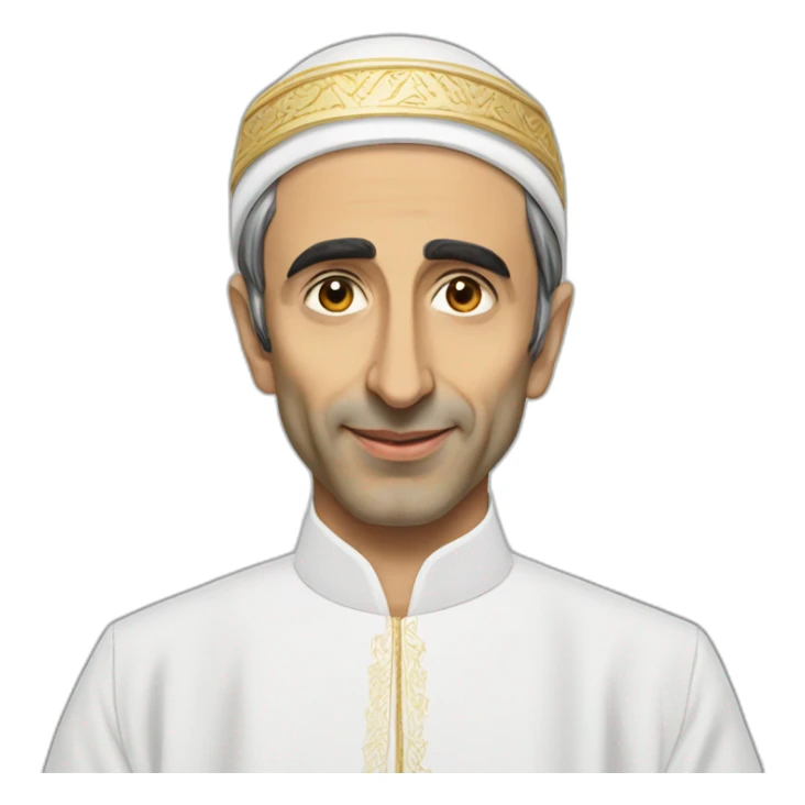 Éric zemmour in arabic costume sticker