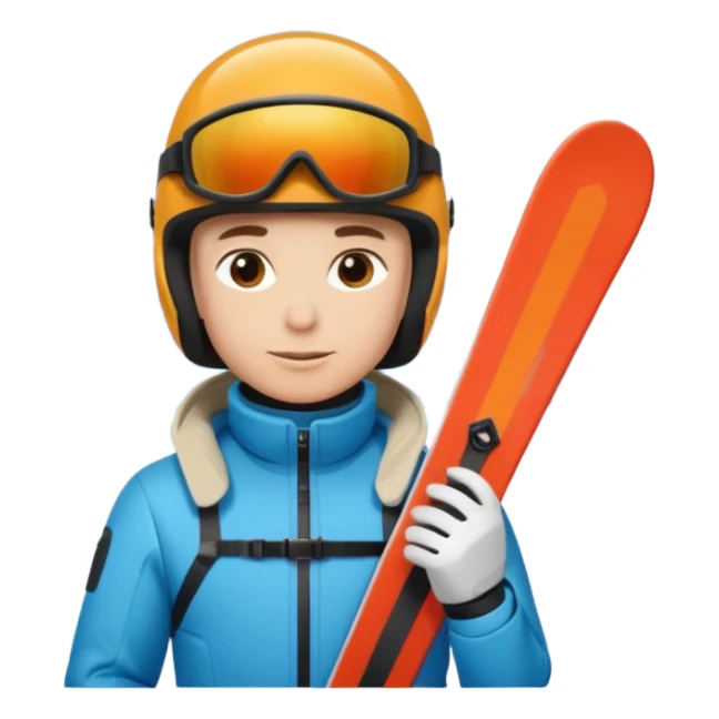 A person is skiing on the snow
person sticker