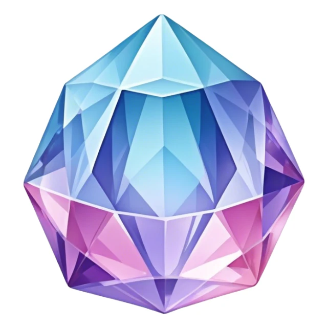 Pastel-blue-purple-pink crystal-gem sticker