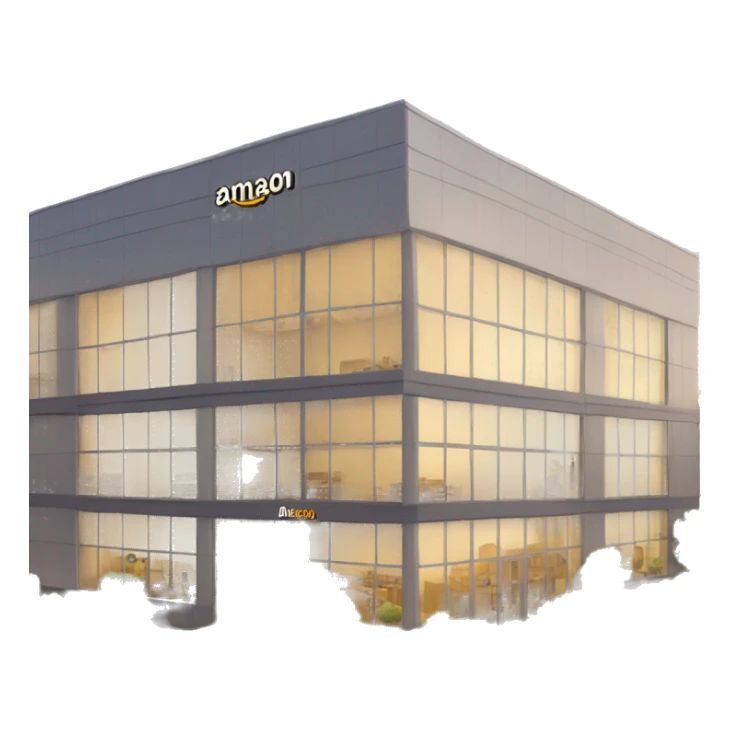 amazon company building with name of the brand (amazon) sticker