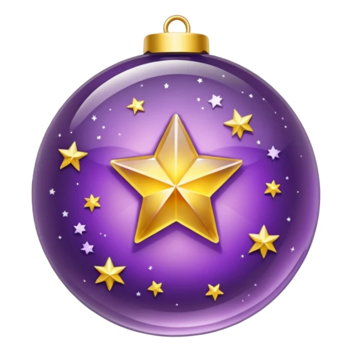 Bola de cristal roxa com estrela dourada brilhante dentro sticker
