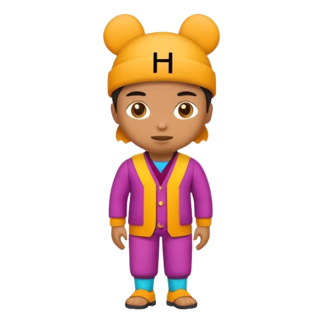 Person Posing as the letters HK sticker