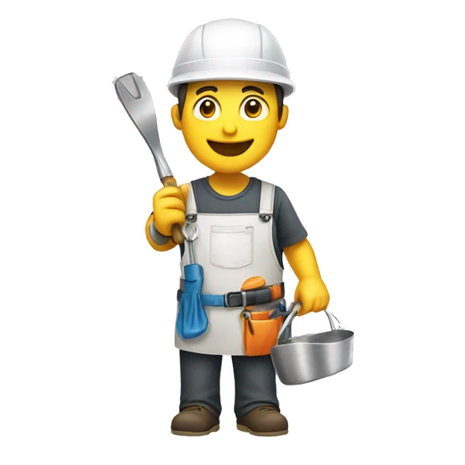 repair specialist repairing a kitchen sticker