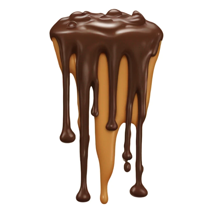 Melted crunchy Shmorth with melted choclet falling  sticker