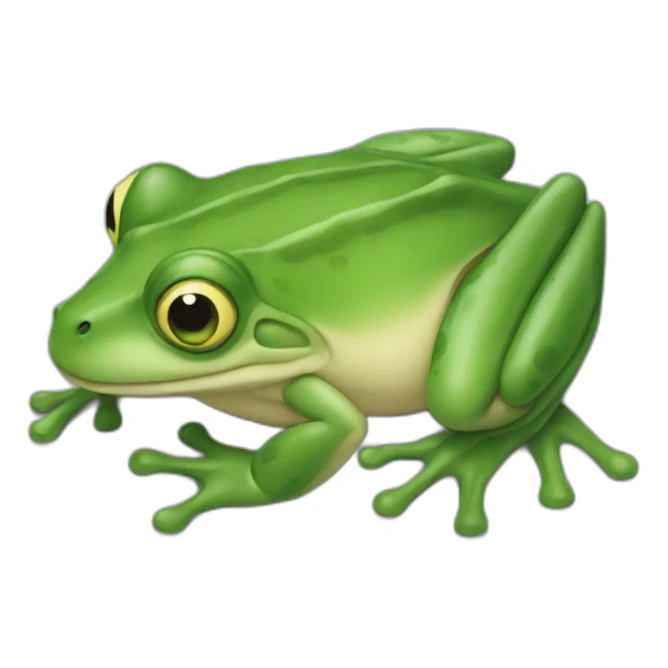 Une grenouille qui court sticker