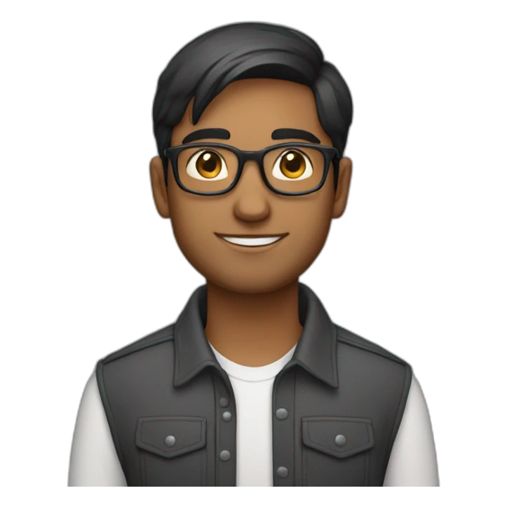 25 year old Indian straight male with specs sticker