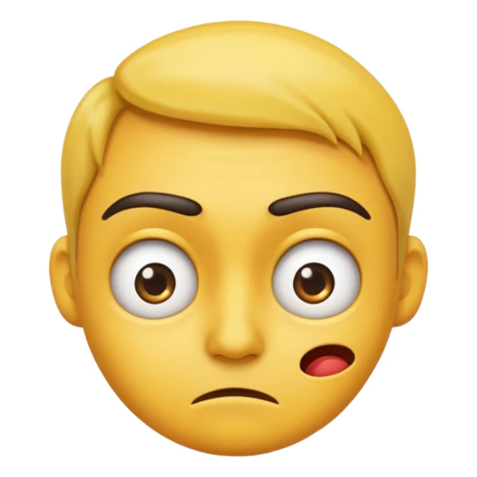 Emoji that shows suspicious reaction  sticker