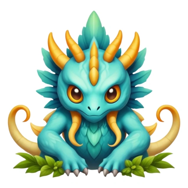 Epic complex detailed aesthetic-scenery-Fakémon-creature sticker