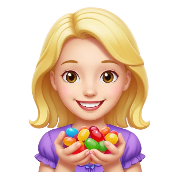 Jellybean girl sticker