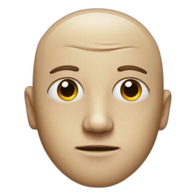 Face without an eye sticker