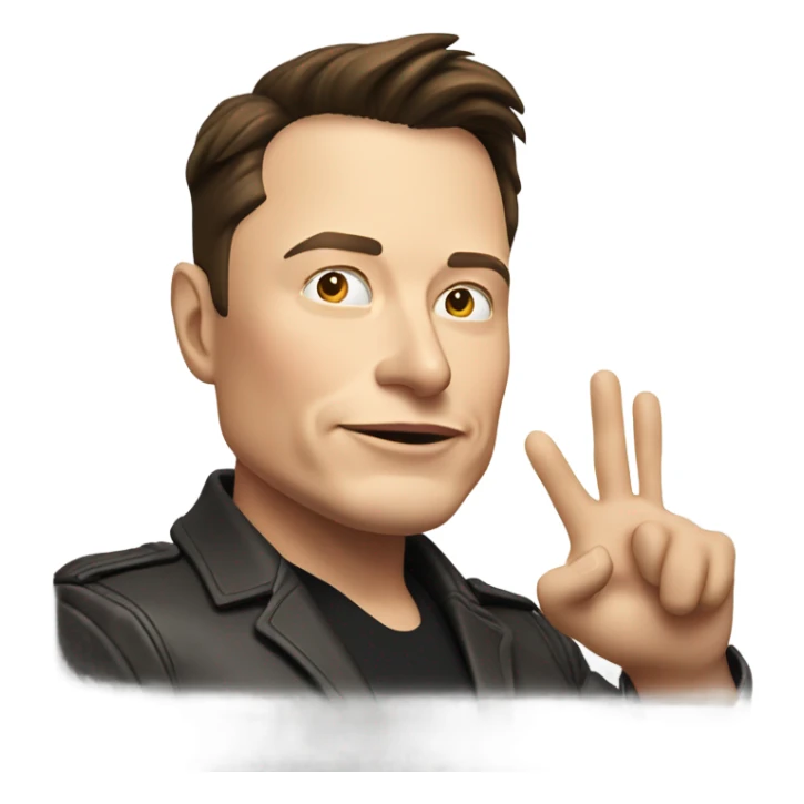 Elon musk  salute  sticker