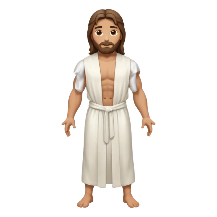 fullbody jesus christ jacked, sleeveless sticker