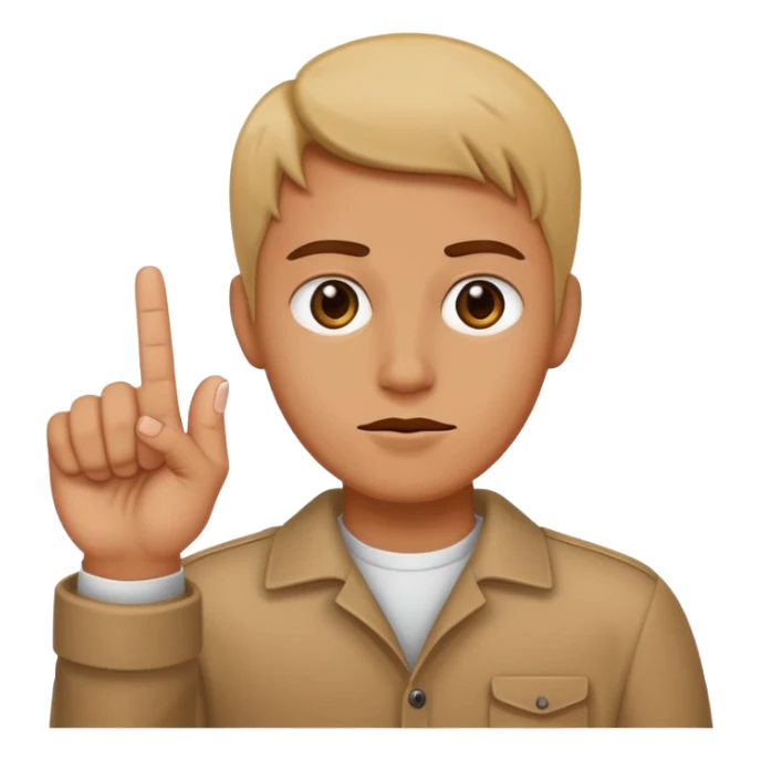 me sticking up the middle finger  sticker