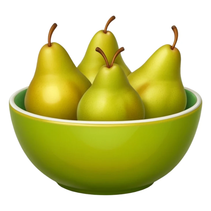Bowl of pears sticker