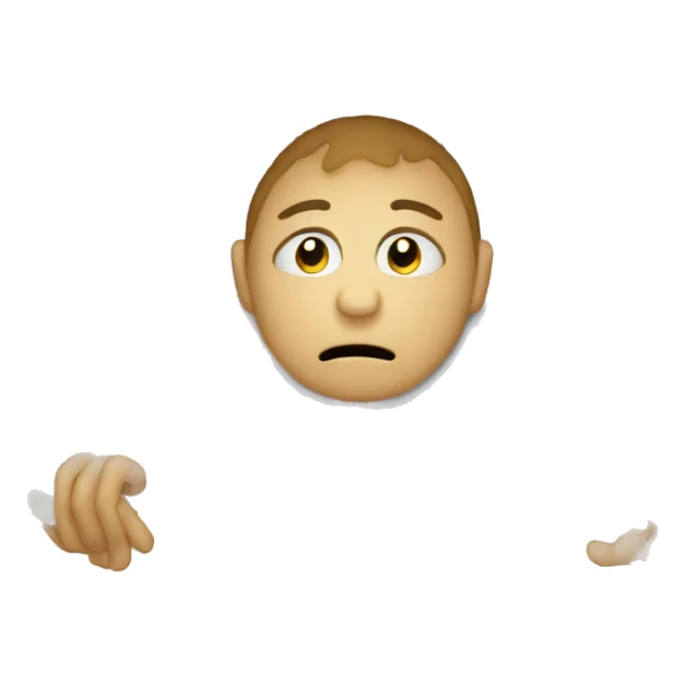 laptop with sad person sticker