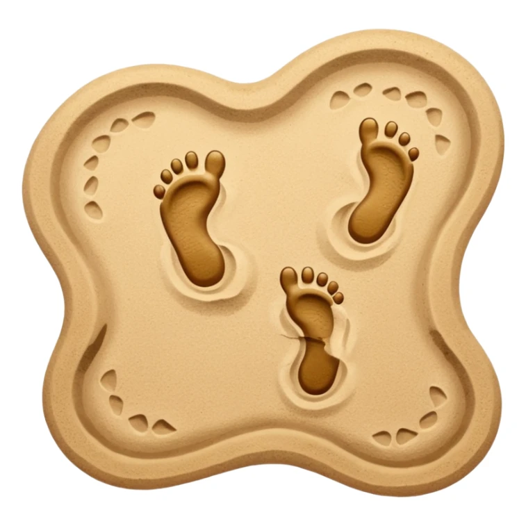 two footprints: child and adult sticker