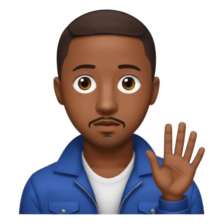 Marques Houston with dark brown hair sticker