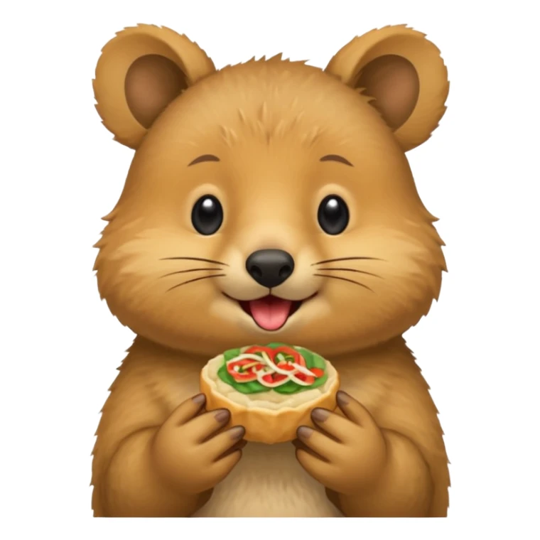 quokka eating Bánh Cuốn sticker