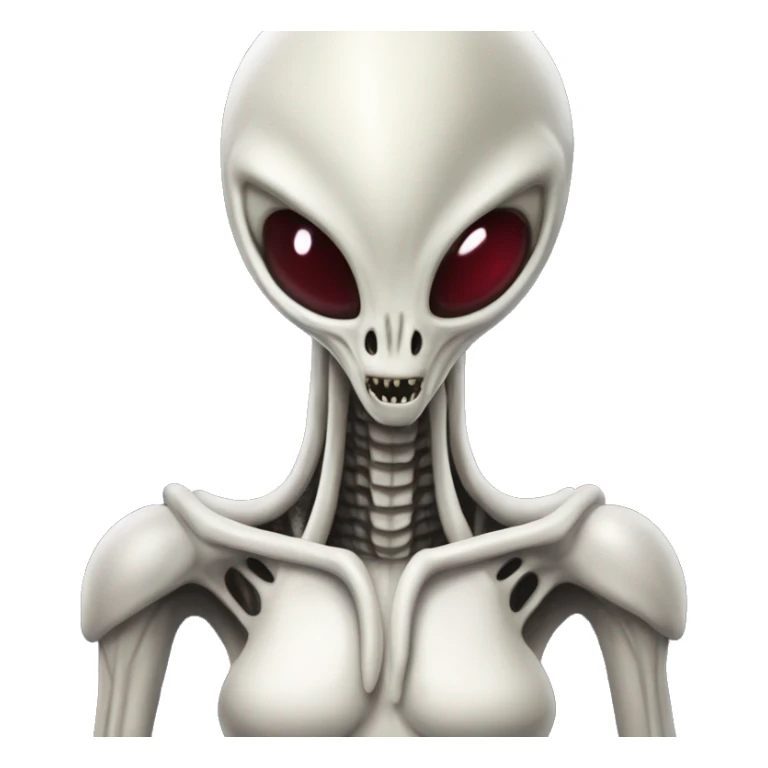  xenomorph alien in love flirty, with many hearts sticker