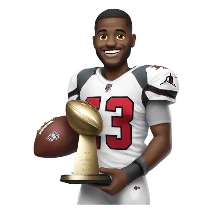 Jordan love with the Super Bowl trophy sticker