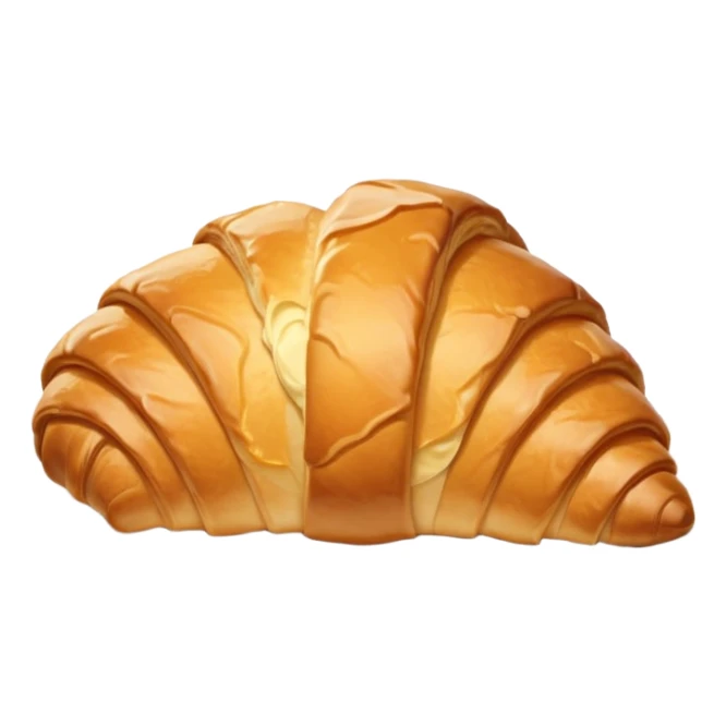 Croissant on the white plate sticker