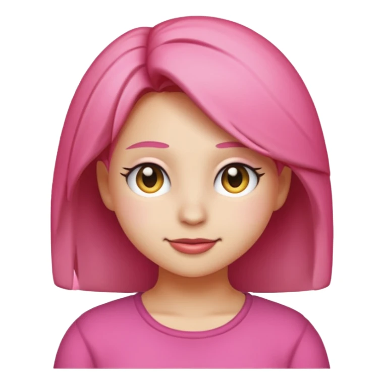 Amy Rose from Sonic, emoji style, relaxed face sticker