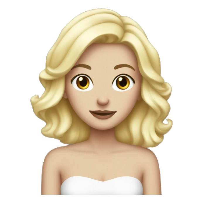 white girl blonde christmas  sticker