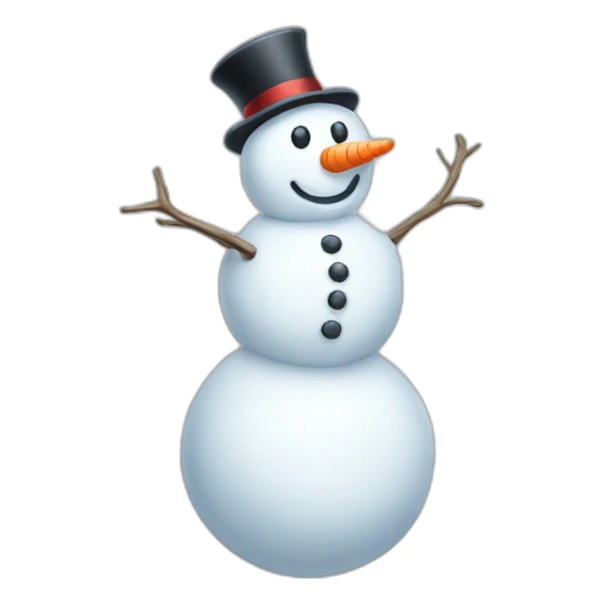 full body snowmen kiss hug sticker