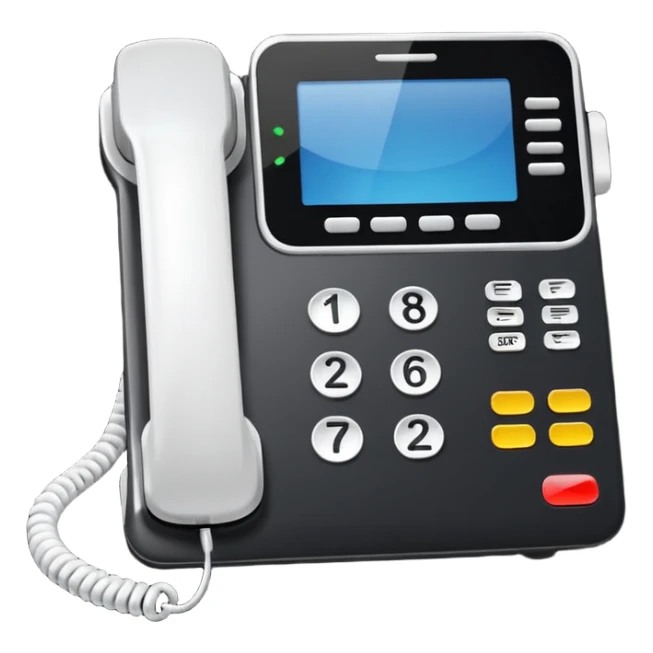 Corporate Black office phone sticker