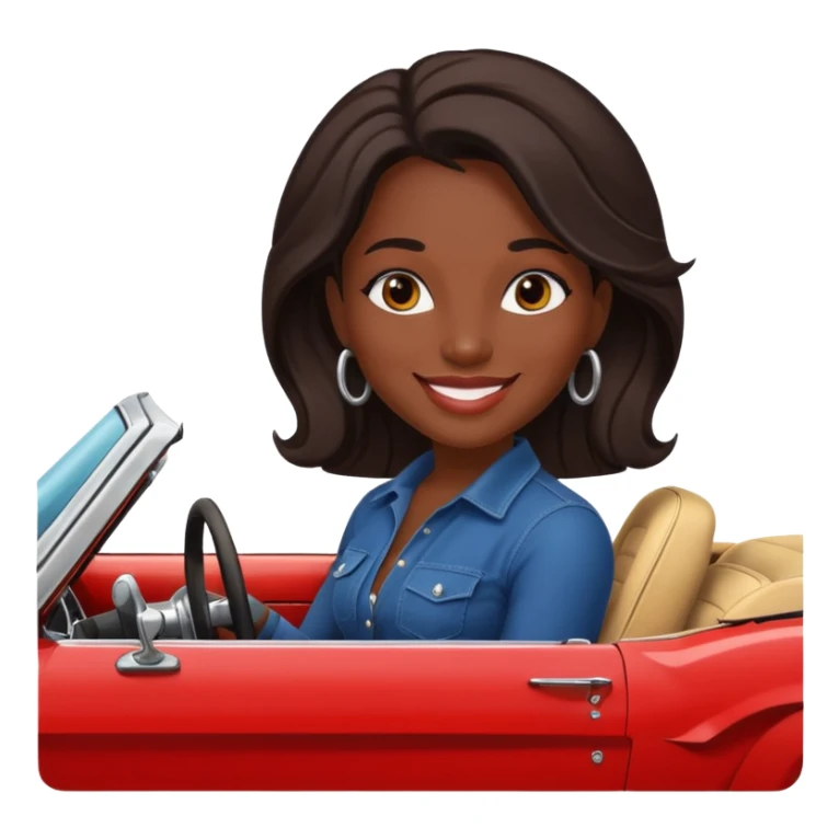 Classic mustang dark women sitting in sticker