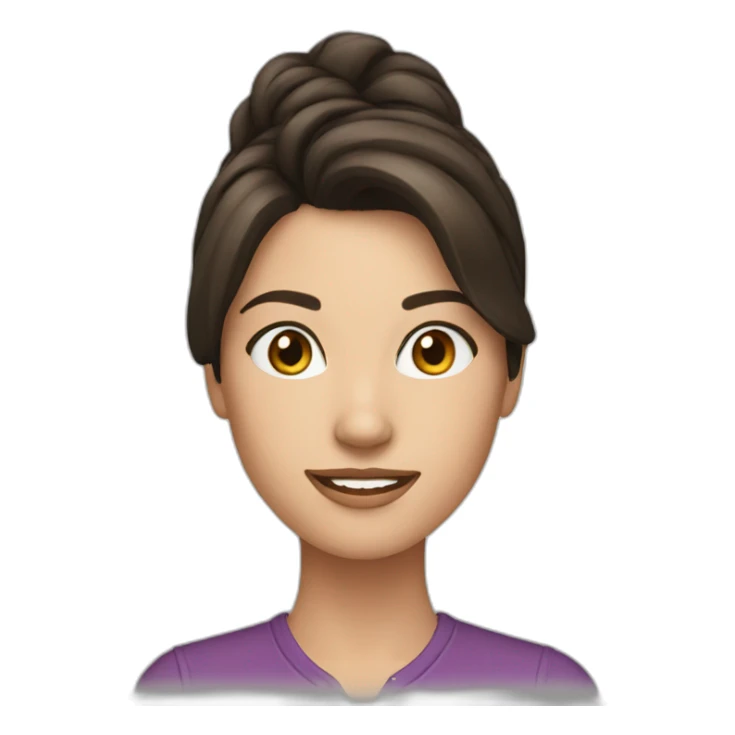 pretty-brunette-woman sticker