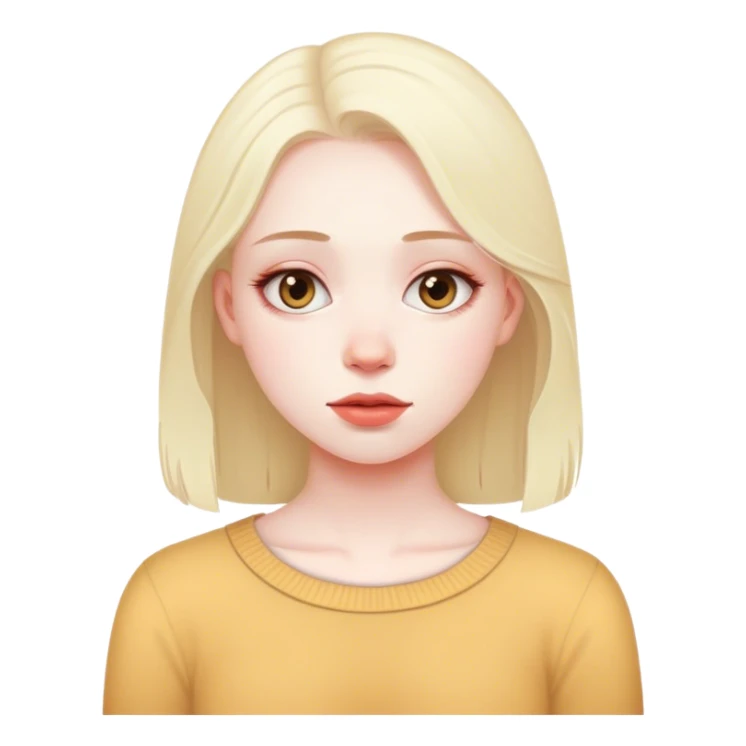 Girl who misses her best friend sticker