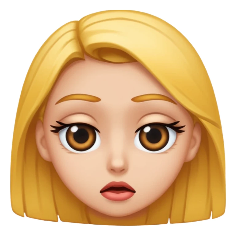 Baddie girl eye rolling at someone make sure they eye is twitching  sticker